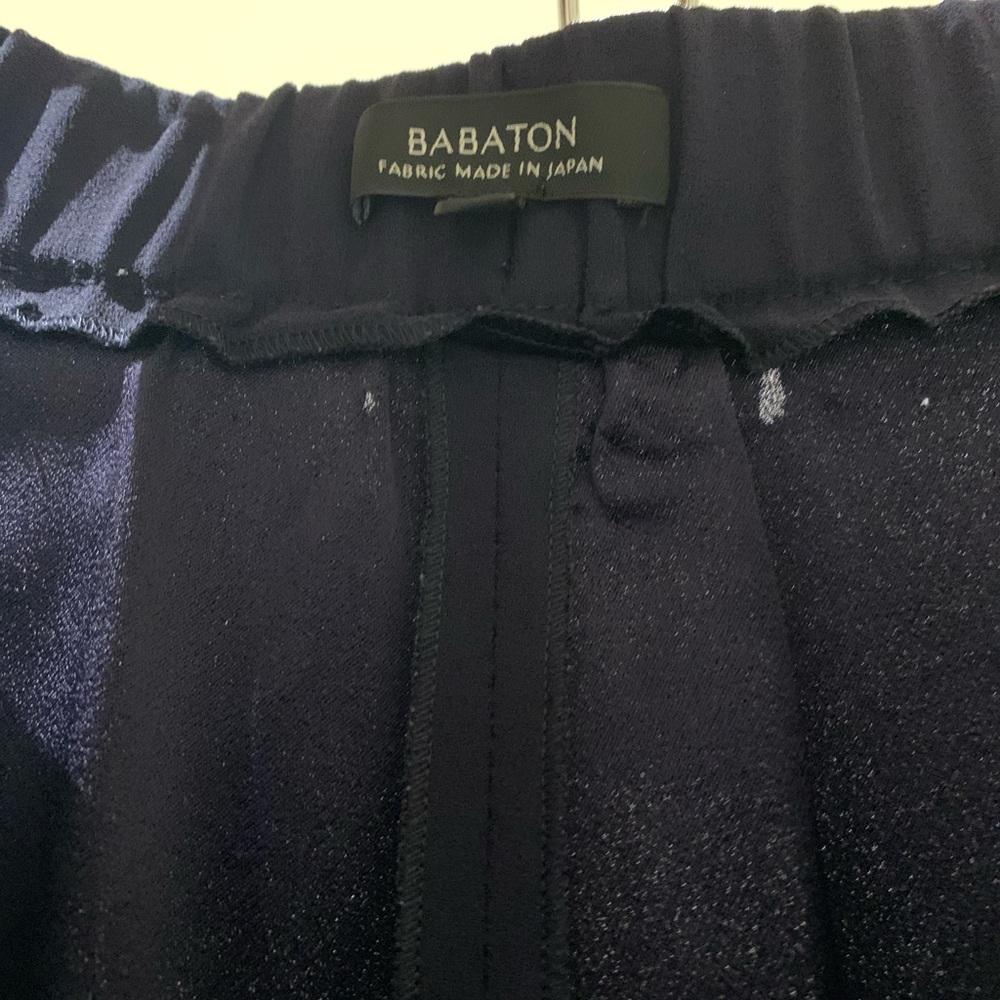 Babaton Cohen Pant Terado Navy Cropped Length. - Picture 6 of 8